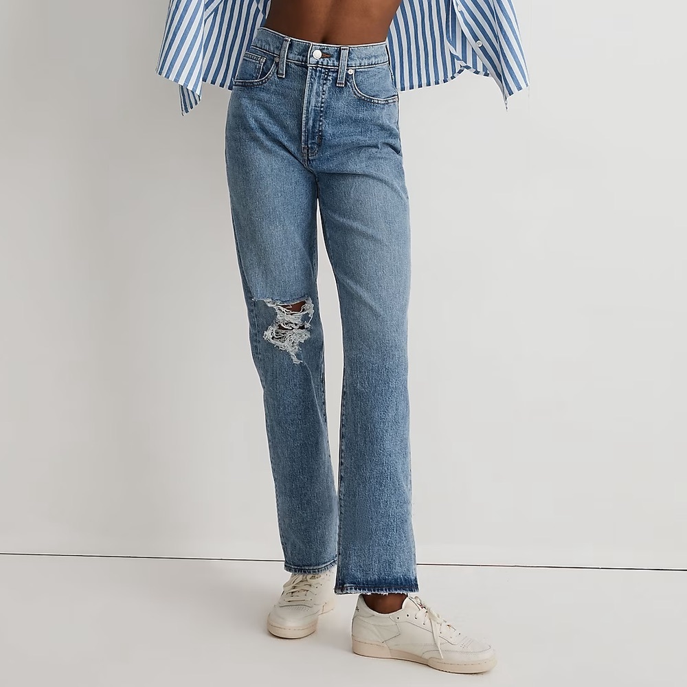 Madewell perfect vintage straight jean in Kingsbury Wash